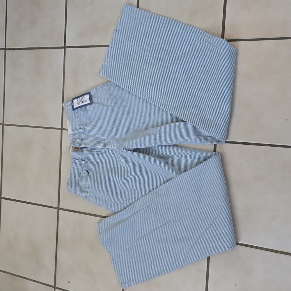 Stripped Denim Jeans